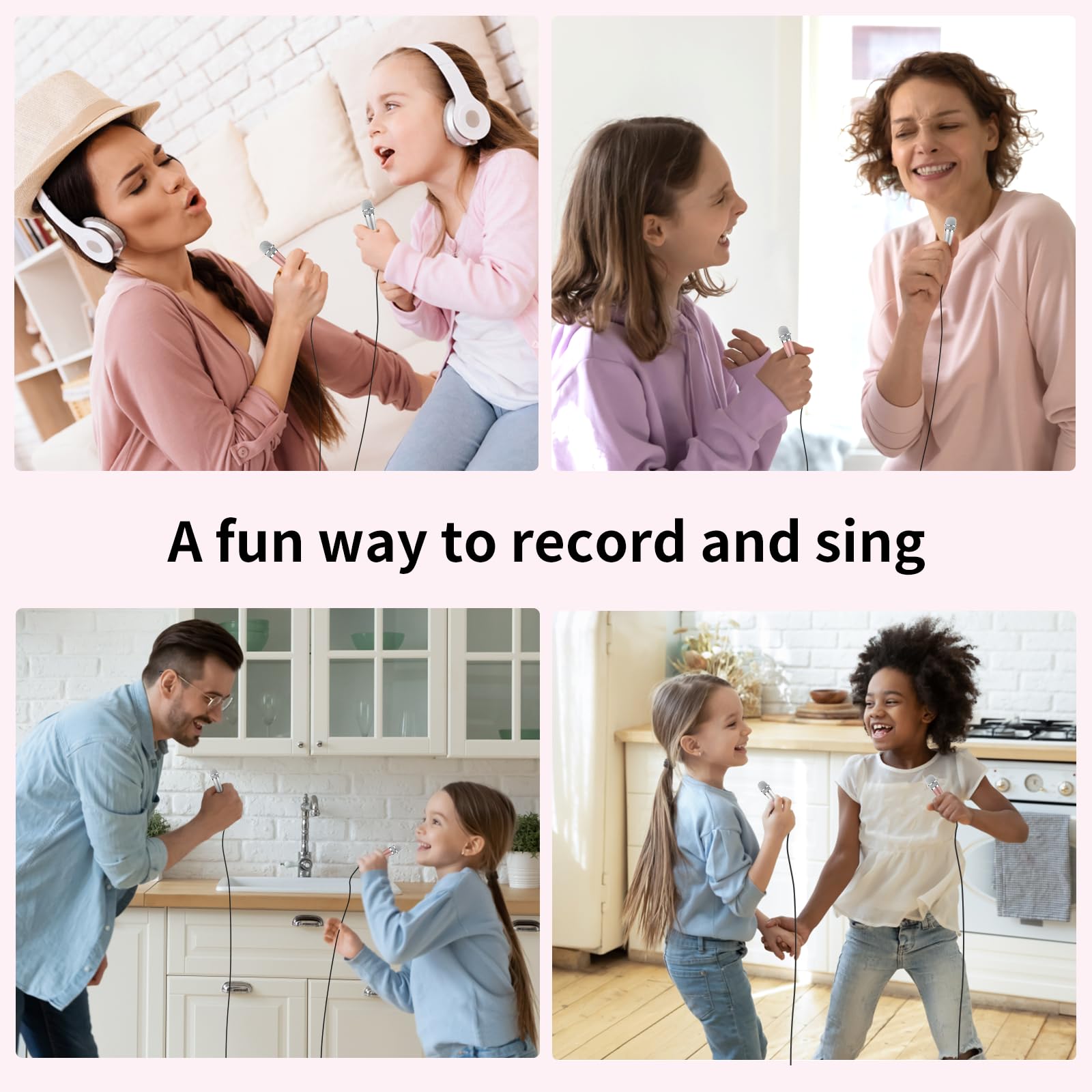 USB C Mini Karaoke Microphone for Android Phone, Laptop, Tablets Small ASMR Microphone for Voice Video Recording Singing, Vloggi